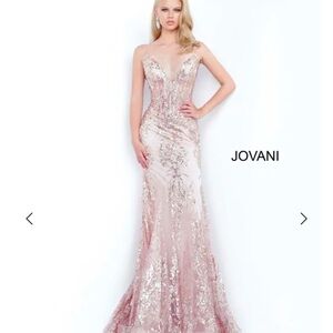 Elegant Sequin Evening Gown- Prom